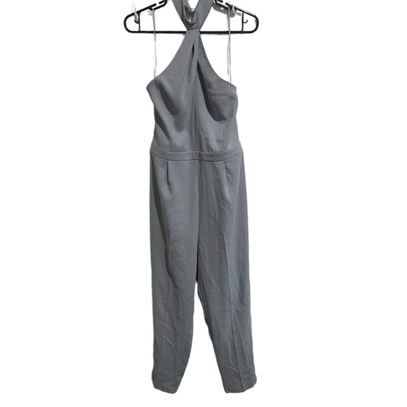 TopShop grey halter jumpsuit - Picture 2 of 11